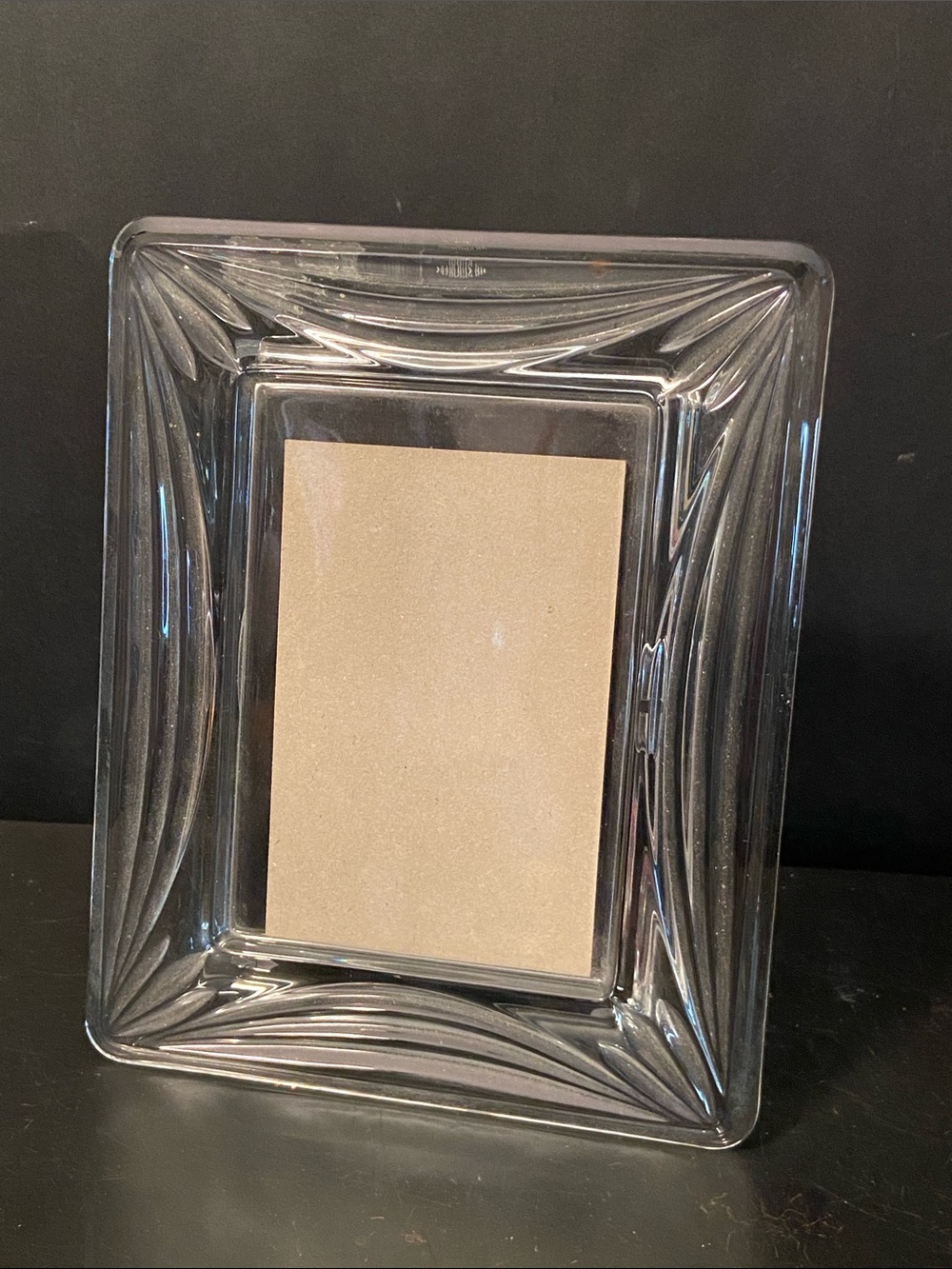 Marquis by Waterford  Crystal Clear Decorative Picture Frame  6 x 7.5”